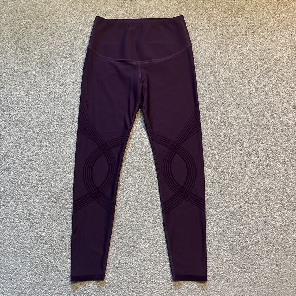 Fanka PowerBand Resistance High Intensity Tummy Control Leggings Plum Size M